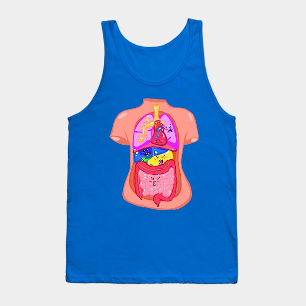 Anatomy Cavity with Cute Little Faces! Tank Top by ckrickett